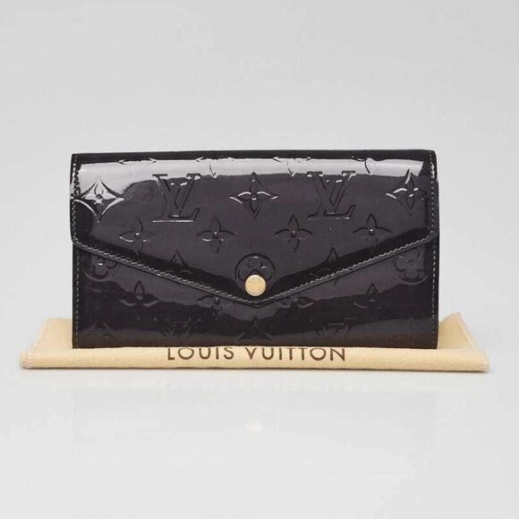 Louis Vuitton Amarante Monogram Vernis Sarah NM3 Wallet